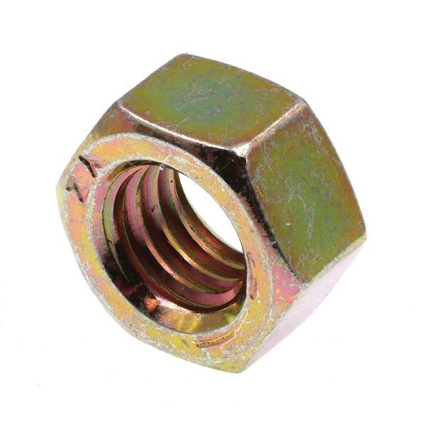 Prime-Line Hex Nut, 7/16"-14, Steel, Grade 8, Zinc Yellow, 25 PK 9086960 - main